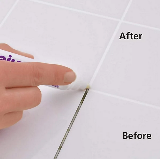 Grout pens in use